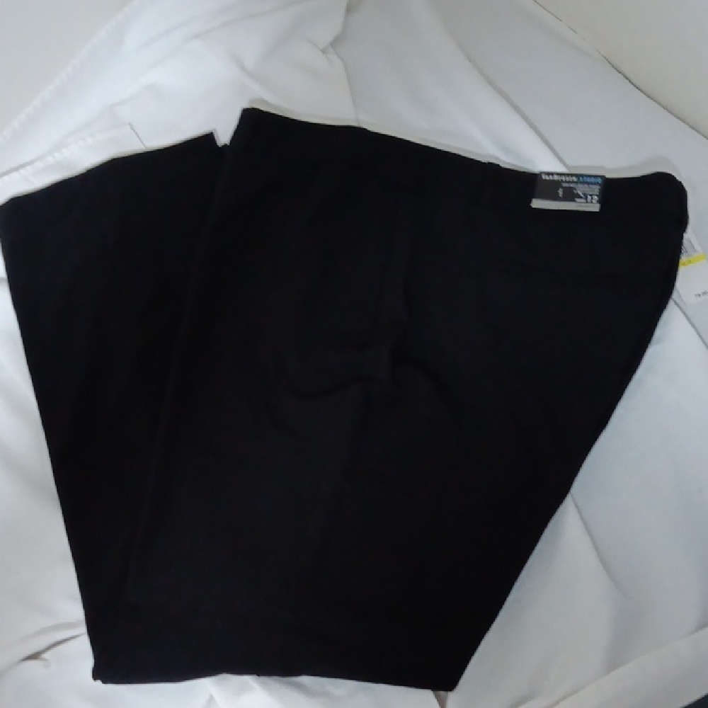 Van Heusen Black Straight Fit Trousers